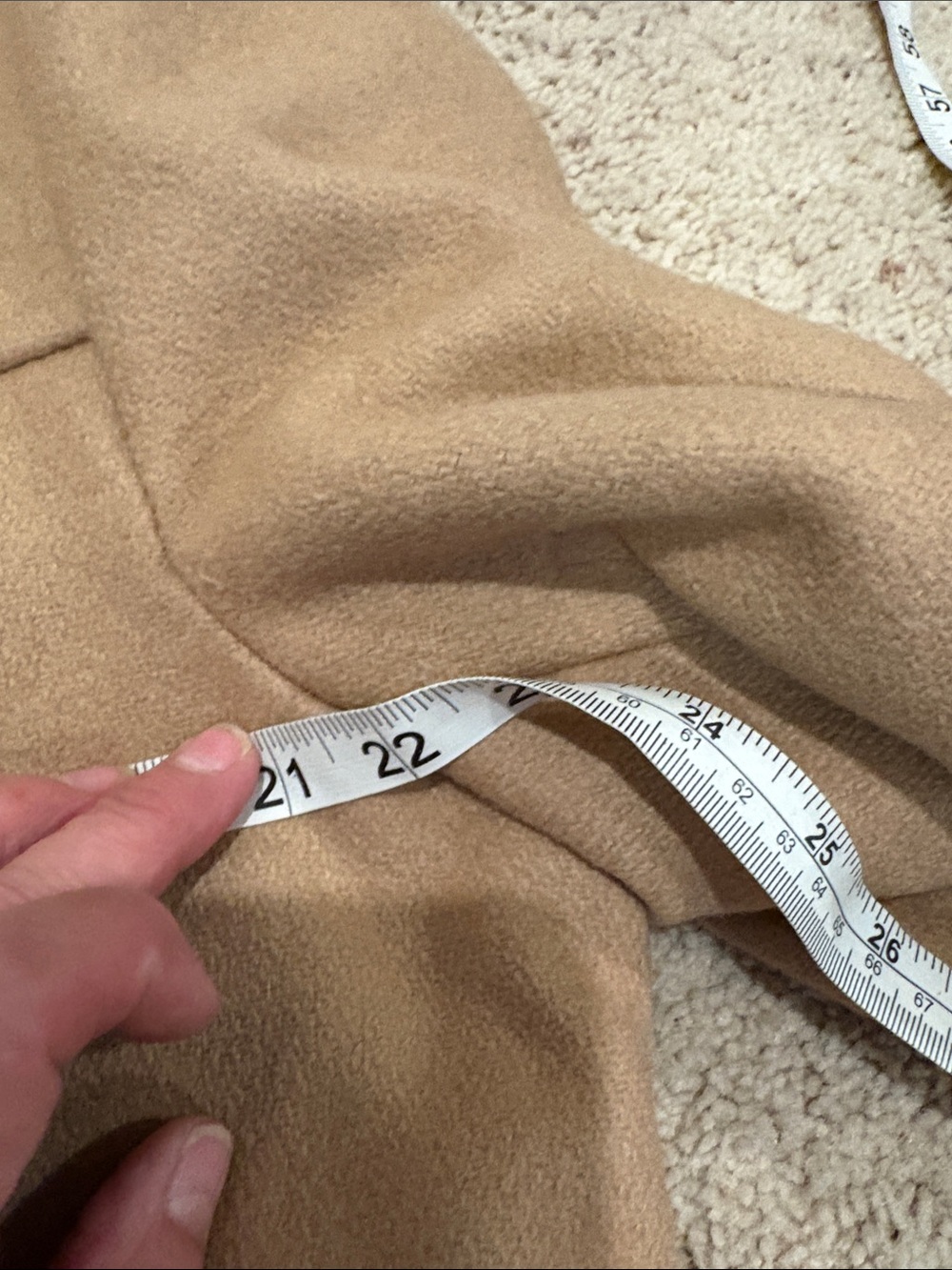 Weatherpal  by Lee War Vintage  Camel Wool Blend Coat with Orange Quilted Lining - Picture 8 of 11